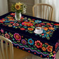 🔥Venta caliente🔥Mantel floral mexicano con borde festoneado (50% de descuento)