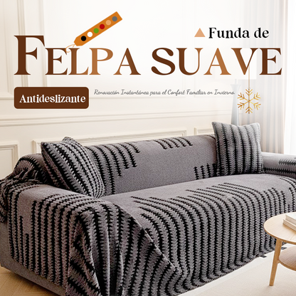 👉 🧸✨ Funda de Sofá de Felpa Ultra Suave – Cálida, Antideslizante y Perfecta para el Hogar