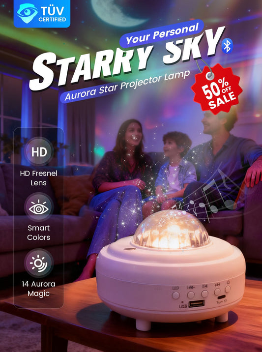 🌌 Proyector de Aurora Boreal – Disfruta del cielo estrellado en casa ✨