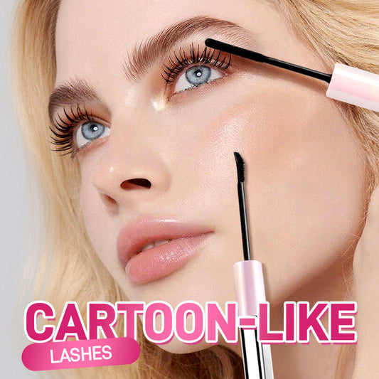 💕 ¡Compra 2 y Lleva 1 Gratis! 💕 Máscara de Pestañas Impermeable de Doble Punta - Alarga y Encurva 🌸💐