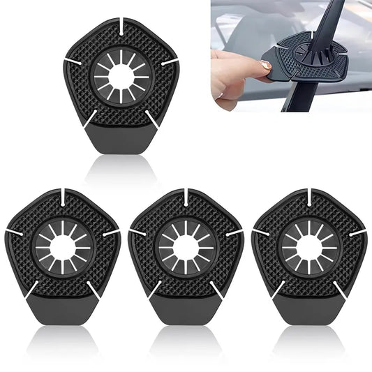 Paquete de 4 tapones protectores de silicona para brazos de limpiaparabrisas – Accesorio para auto 🚗