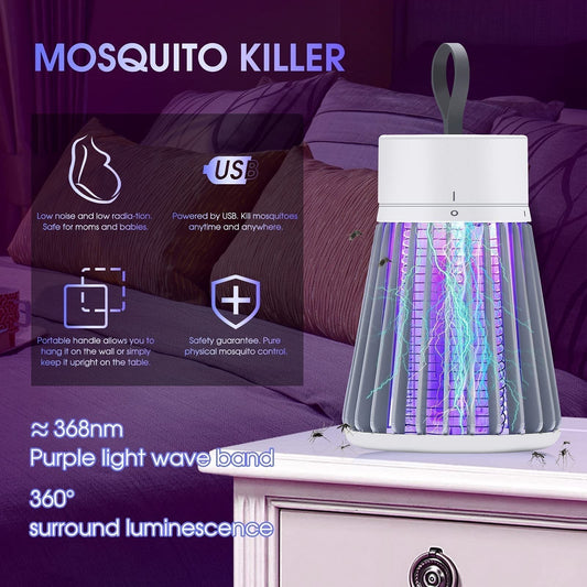 🔥Promoción de verano🦟Lámpara portátil USB/recargable para mosquitos y moscas, para interiores y exteriores.