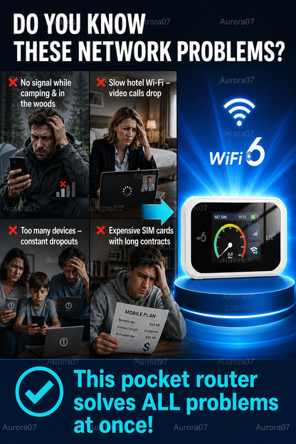 🥳 OFERTA ESPECIAL 2026 🥳💞 ¡MÁS DE 50 000 UNIDADES VENDIDAS! 📶🌐 ¡50 % DE DESCUENTO! Punto de acceso móvil: WiFi portátil, cobertura total en cualquier lugar. Sin contrato, sin configuración. ¡Mantente conectado dondequiera que vayas! 📱✨