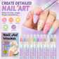 ⏳ ¡50% de descuento por tiempo limitado! ⏰💅 Set de marcadores para diseño de uñas DIY 💞
