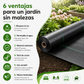🌿⛏️ Malla antihierbas para jardín – Bloquea la luz solar, transpirable y resistente – Ideal para parterres y senderos – Reduce el esfuerzo de deshierbe 🌱✨