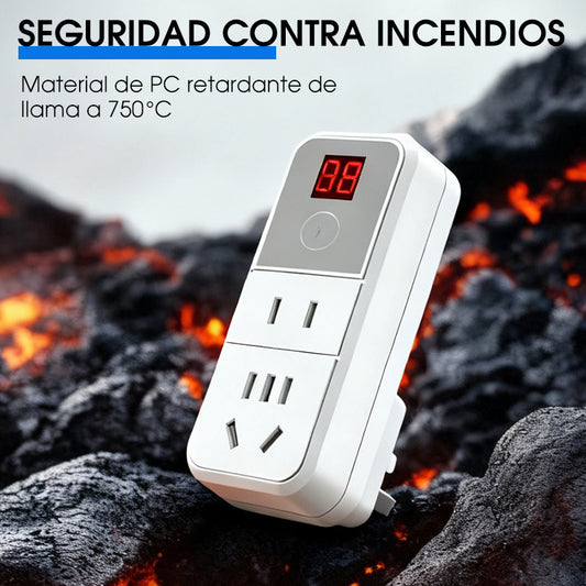 Enchufe programable con pantalla digital