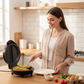 🍳 ¡50 % DE DESCUENTO AHORA! 🔥 Plancha Eléctrica Multifuncional Antiadherente para Desayunos – Ideal para Panqueques, Huevos y Bacon – Calentamiento Rápido y Fácil de Limpiar 🏕️