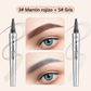 💥COMPRA 1 RECIBE 1 GRATIS🎉Lápiz de cejas de alta calidad 3D impermeable microblading 4 punta de tenedor lápiz de tatuaje