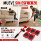 🛠️ 50% dto. Kit elevador y transportador de muebles pesados – incluye 1 elevador + 4 ruedas giratorias 360° con protección. ¡Mueve sofás, camas y armarios sin esfuerzo y sin ayuda! ✨💪