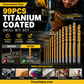 ¡50% DE DESCUENTO POR TIEMPO LIMITADO! 🔥 🔧 ¡La herramienta de alta eficiencia favorita de los artesanos expertos! Oferta directa de fábrica - Juego de brocas con recubrimiento de titanio de 99 piezas