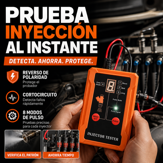 ⏱️ ¡Superventas de 2026! | Diagnostica y limpia en solo unos minutos | Probador de Inyectores de 4 Modos 💨【¡Oferta Más Vendida!】