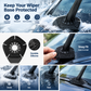 Paquete de 4 tapones protectores de silicona para brazos de limpiaparabrisas – Accesorio para auto 🚗