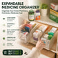 🔥 Organizador de Medicamentos Transparente y Expandible — ajustable, perfecto para mantener tu botiquín ordenado 💊🗄️