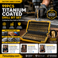 ¡50% DE DESCUENTO POR TIEMPO LIMITADO! 🔥 🔧 ¡La herramienta de alta eficiencia favorita de los artesanos expertos! Oferta directa de fábrica - Juego de brocas con recubrimiento de titanio de 99 piezas