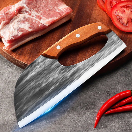 Cuchillo de cocina de acero inoxidable multifuncional que ahorra esfuerzo