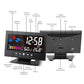 🔥Monitor digital LED de temperatura y humedad. Reloj despertador de mesa LED con previsión meteorológica.