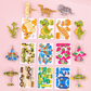 🦖Puzzle educativo de dibujos animados en 3D