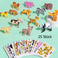 🦖Puzzle educativo de dibujos animados en 3D