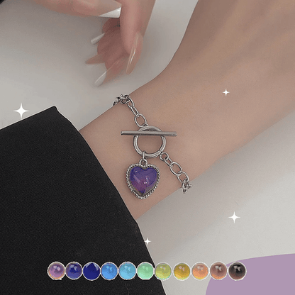 💖 50% dto. Collar de corazón termosensible que cambia de color con el calor de tu piel – broche magnético fácil de usar, cobre duradero y diseño romántico. ¡Regalo especial y mágico! ✨🎁