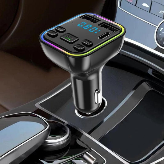 Reproductor MP3 Bluetooth para Coche con Luces de Colores