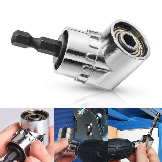 Extensión de broca para taladro con cabezal a 105° para destornillador eléctrico, adaptador de enchufe.