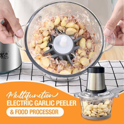 ⚡Oferta limitada 46% de DESCUENTO + ✈️ Envío gratis – Pelador de Ajo Eléctrico Multifuncional y Procesador de Alimentos