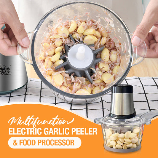 ⚡Oferta limitada 46% de DESCUENTO + ✈️ Envío gratis – Pelador de Ajo Eléctrico Multifuncional y Procesador de Alimentos
