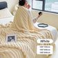 🛏️Manta gruesa de felpa con motivo de conejito y funda de terciopelo lechoso🫧Acurrúcate con la máxima comodidad.