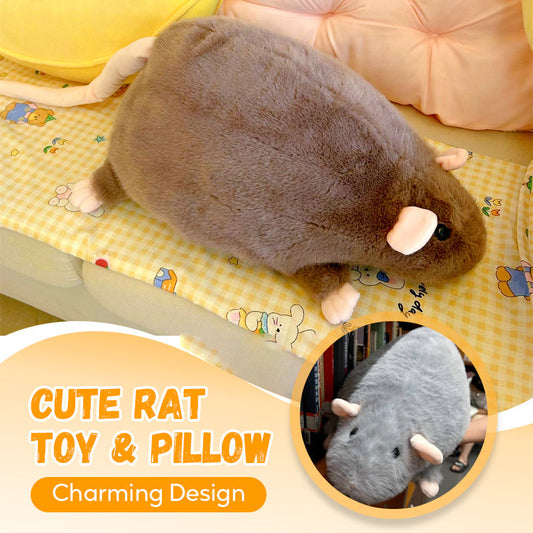 🐭💖Juguete y Almohada de Ratón de Peluche Adorable