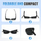 Gafas de sol plegables y compactas para llevar sobre otras gafas