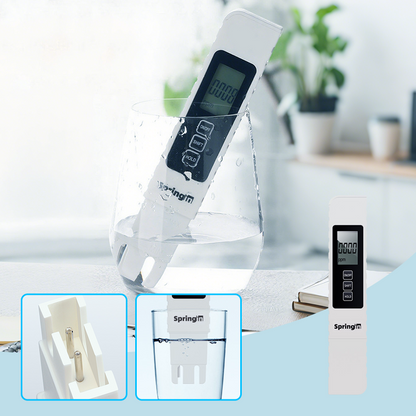 💧Compra 1 y llévate 1 gratis✨ Medidor de Calidad de Agua TDS 3 en 1 - Mide pH, Cloro y Dureza con Pantalla LCD para Piscinas y Acuarios 🌊📱