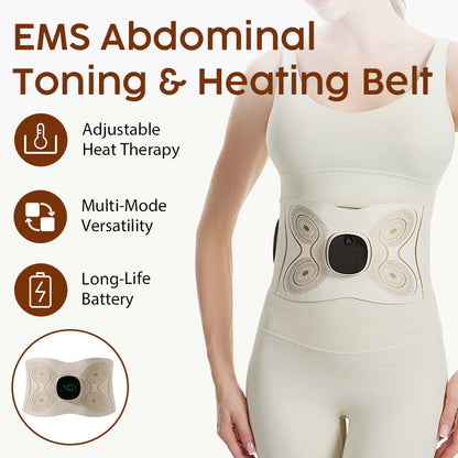 🔥 Quema grasa sin esfuerzo con un 50% de descuento 🔥 Cinturón abdominal EMS con función de tonificación y calor
