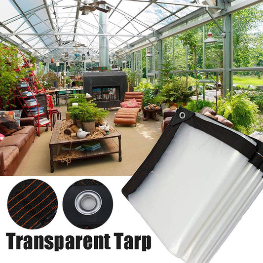 ⏰ ¡Oferta Limitada 50% OFF! 🌿 Lona Transparente Impermeable – Aislante, 90% Transparencia y Cuerdas Gratis 🏡✨