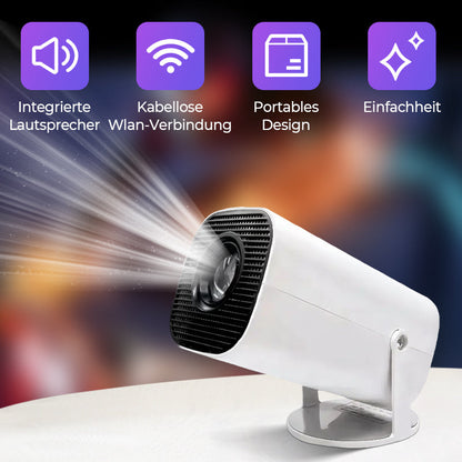 ✨ Lleva tu experiencia de cine al siguiente nivel—¡proyector portátil WiFi HD 1080P! ✨