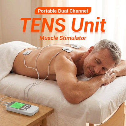 Estimulador muscular portátil TENS de doble canal