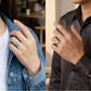 Anillo geométrico ovalado con detalles de circonia