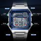 Reloj Digital Cuadrado Unisex con Pantalla Luminosa