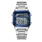 Reloj Digital Cuadrado Unisex con Pantalla Luminosa
