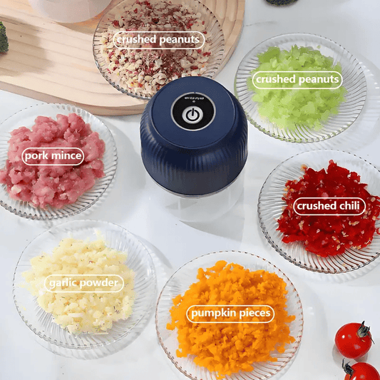 ⏰💗¡ÚLTIMO DÍA DE OFERTA 50% OFF! ⚡ Potente picadora eléctrica de alimentos de gran capacidad – Motor potente y cuchillas de acero inoxidable 🔪⏱️