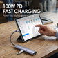 ⏳Oferta por tiempo limitado: 55 % de descuento⏰ Hub USB-C portátil 5 en 1 con salida HDMI 4K 📱➡️📺