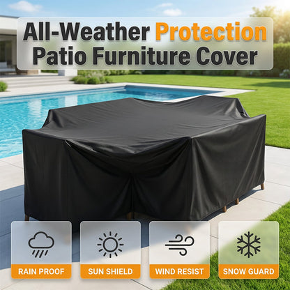¡Protege tus muebles de patio al instante! Funda impermeable de tela Oxford 210D