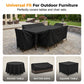 ¡Protege tus muebles de patio al instante! Funda impermeable de tela Oxford 210D