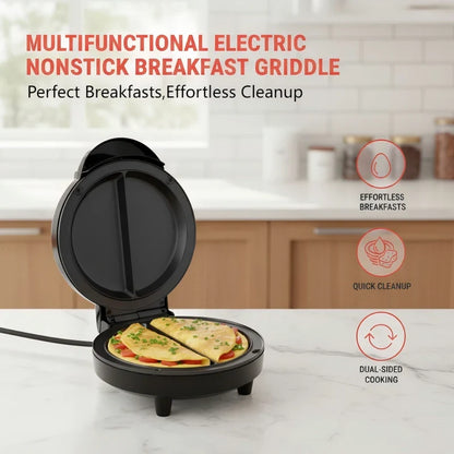 🍳 ¡50 % DE DESCUENTO AHORA! 🔥 Plancha Eléctrica Multifuncional Antiadherente para Desayunos – Ideal para Panqueques, Huevos y Bacon – Calentamiento Rápido y Fácil de Limpiar 🏕️