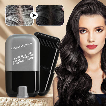 🔥Oferta Caliente 50% Dto.🔥✨ Barra portátil para retocar el color del cabello con peine integrado – ¡Cobertura rápida y fácil!