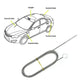Cepillo de limpieza para el orificio y el tubo de desagüe del coche