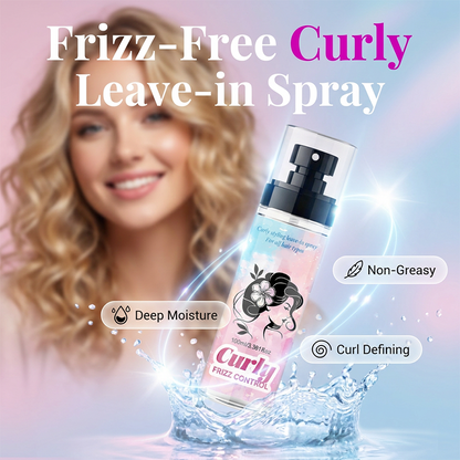 Spray hidratante antiencrespamiento para el pelo rizado