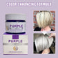 Máscara hidratante para el cabello púrpura con olor duradero
