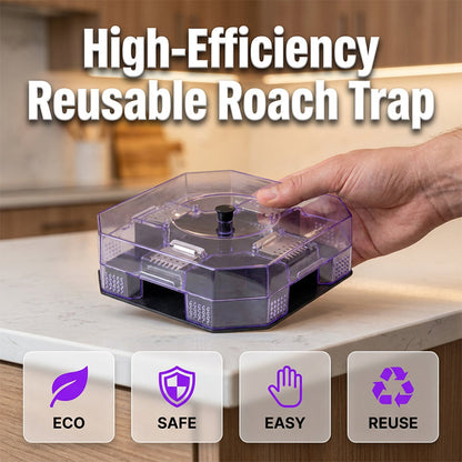 🔥 Trampa reutilizable eficaz para cucarachas – Capturador adhesivo no tóxico para el control de plagas en cocina, hogar e interiores