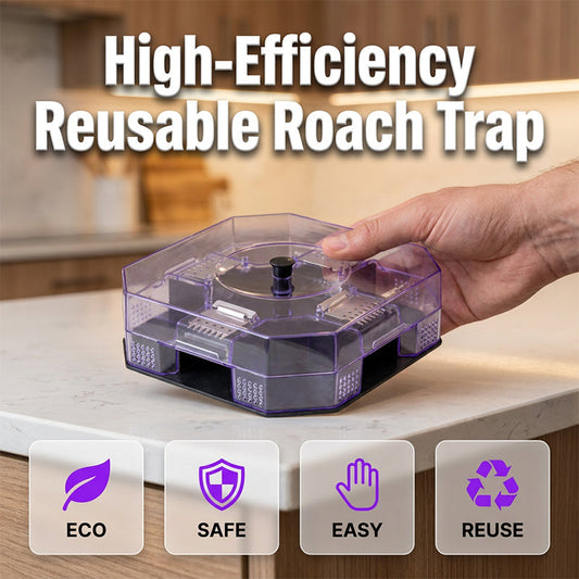 🔥 Trampa reutilizable eficaz para cucarachas – Capturador adhesivo no tóxico para el control de plagas en cocina, hogar e interiores