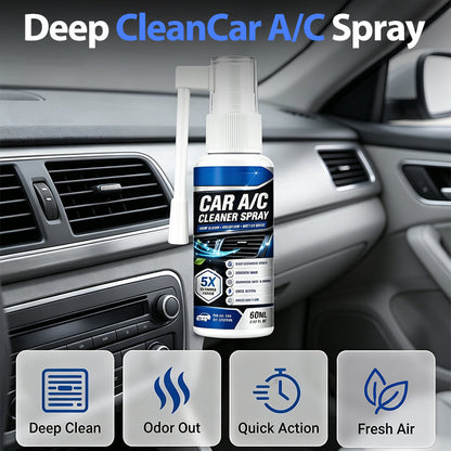 Spray limpiador y eliminador de olores para las rejillas de ventilación del aire acondicionado del coche